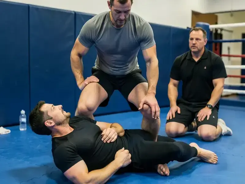 Grappling class on the mats at Kharscap